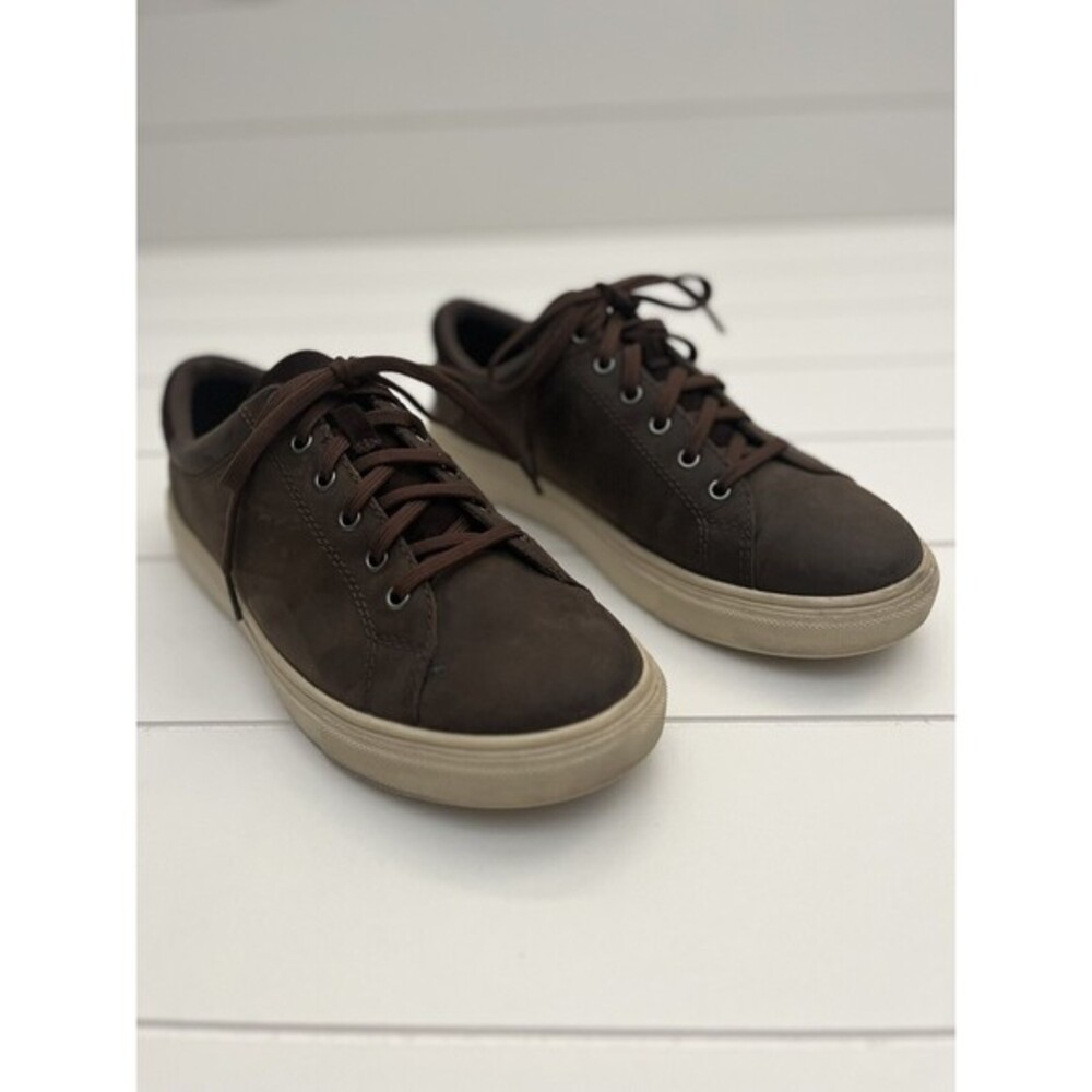 UGG BAYSIDER‎ LOW WEATHER GRIZZLY LEATHER WATERPROOF SIZE 8.5 MENS SHOES 1117478